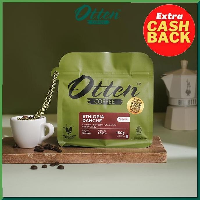 

KOPI ARABICA ETHIOPIA DANCHE 150G - BIJI / BUBUK KOPI OTTEN COFFEE TERMURAH