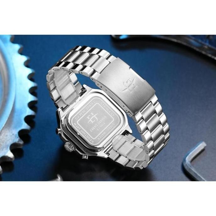 Grosir Diskon Evans Jayden Jam Tangan Pria Ej 9464 Rantai Stainless Steel Chronograph Kaca Sapphire 