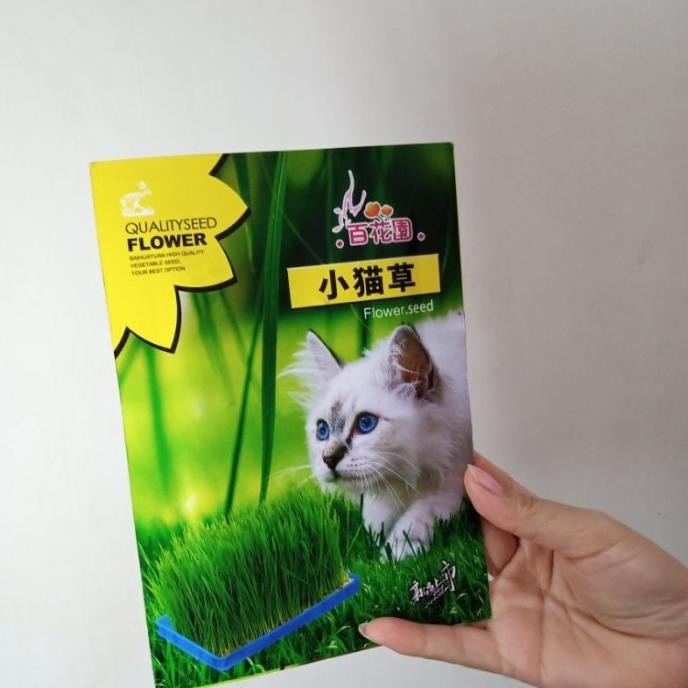 

Terlaris Benih Gandum Kucing/Anjing Asli Kemasan Sesuai Poto Isi Rettla 3394Pa