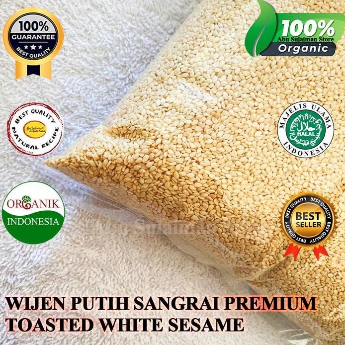 

Terlaris Wijen Putih Sangrai 1 Kg Panggang Roasted Black Sesame Toasted