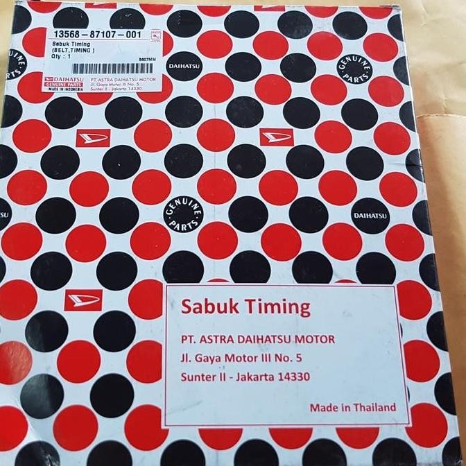 Timing Belt Espass 1.3 Teming Belt Espass 1.3 Daihatsu Original Good