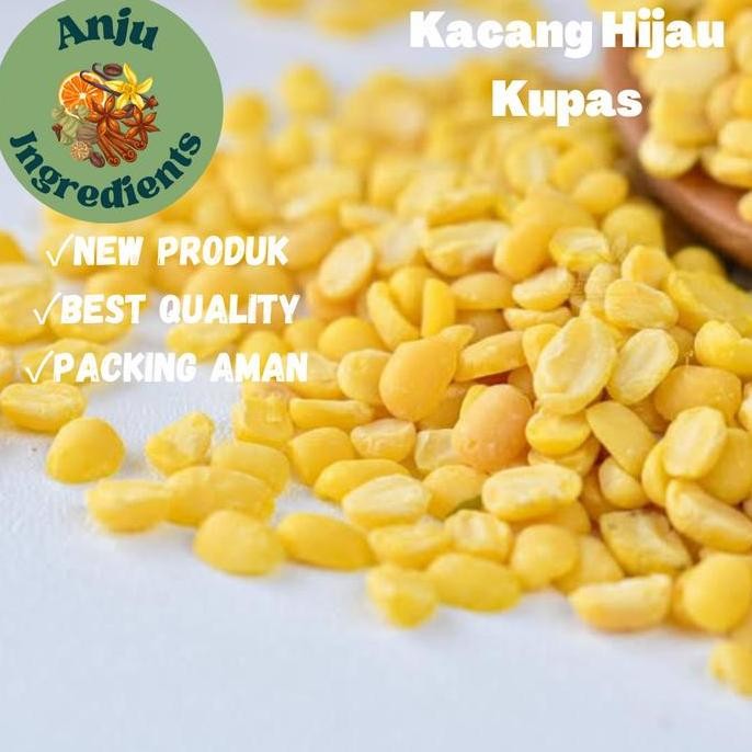 

Terlaris Kacang Hijau Kupas 500Gram/ Hulled Mung Split Mung Beans