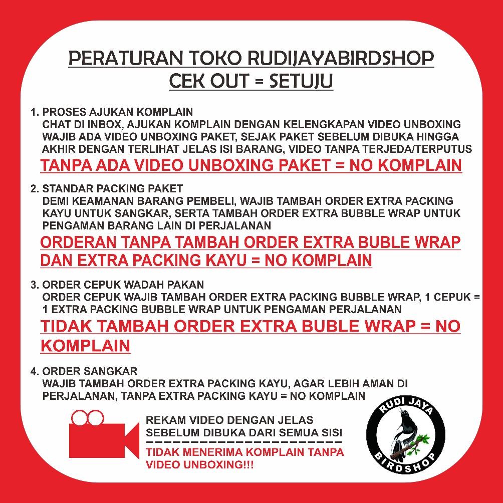 Special Sale Zx41 Sangkar Pleci Heloped Tanggung Alto Ebod Jaya Besi Bulat Atap Datar Kandang Burung