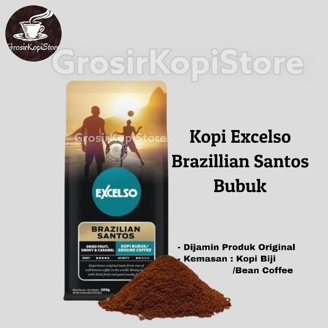 

kopi excelso brazilian santos bubuk 200gr
