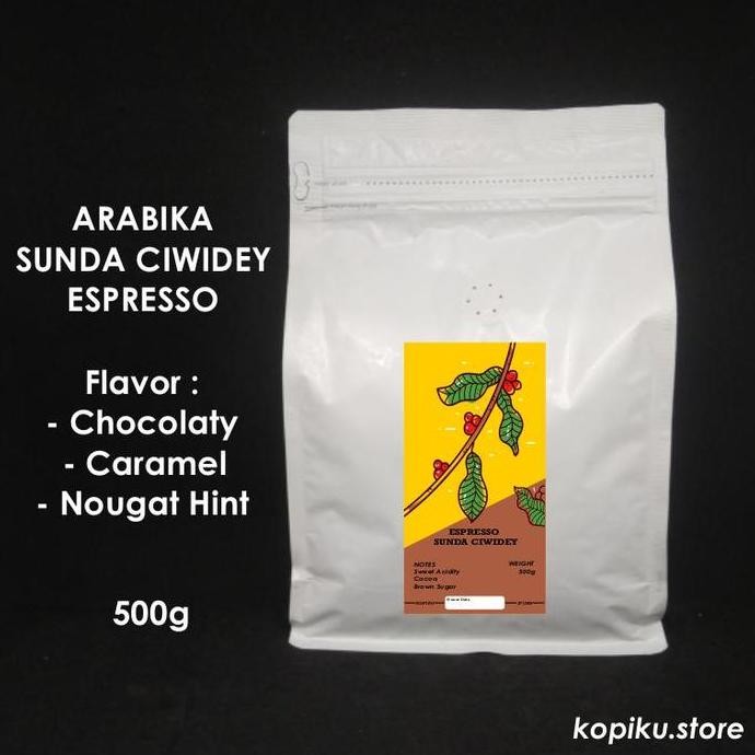 

Biji Kopi Espresso Arabika Sunda Ciwidey 500g (Biji / Bubuk)