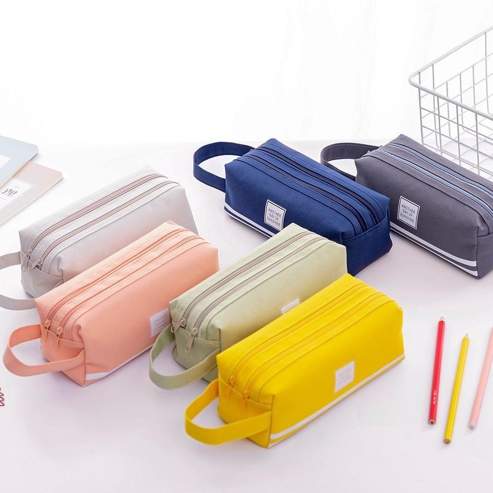 

Edf-62 Akb Kotak Pensil Dan Stationery Dual Zipper Dompet Pensil 2 Pouch Tempat Alat Tulis Perlengkapan Sekolah Dua Sisi Resleting