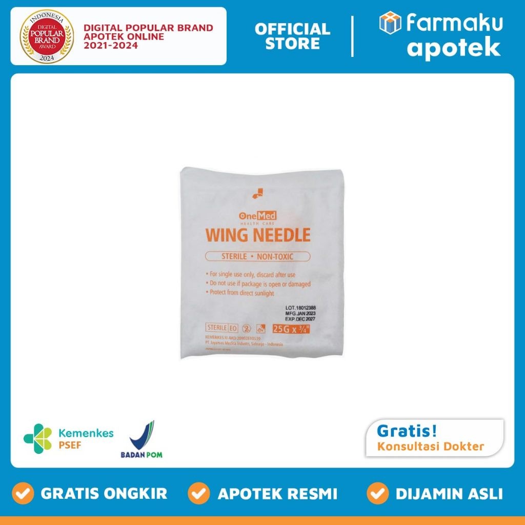 Onemed Wing Needle Scalp Vein 25G - ASB