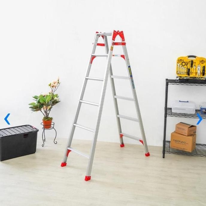 Krisbow Fixstep Tangga Aluminium 6 Meter  2in1 6 Step