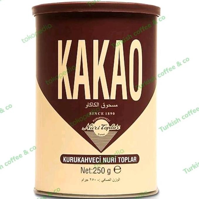 

| KAKAO | NURI TOPLAR | PREMIUM | BUBUK COKLAT TURKI | 250 G |