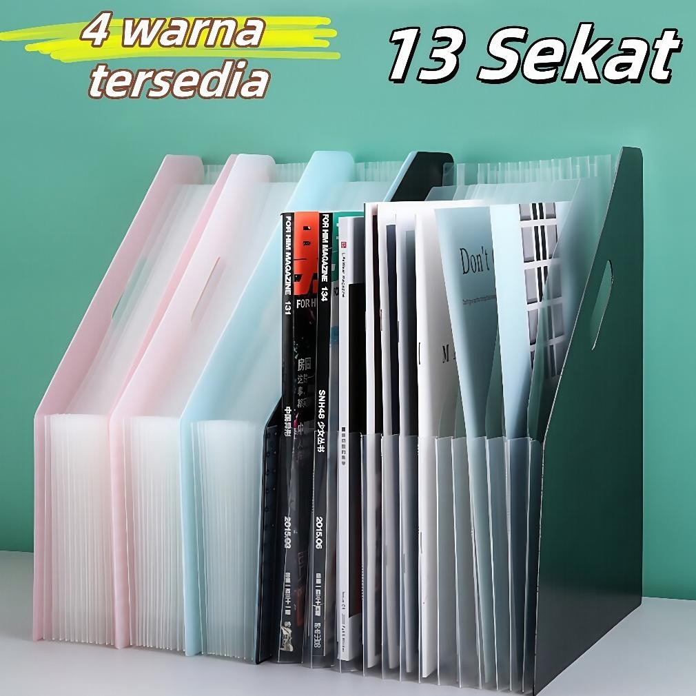 Standing File F4 / File Folder Document Bag A4 / Tas Dokumen File File Filling Folder 13 Sekat