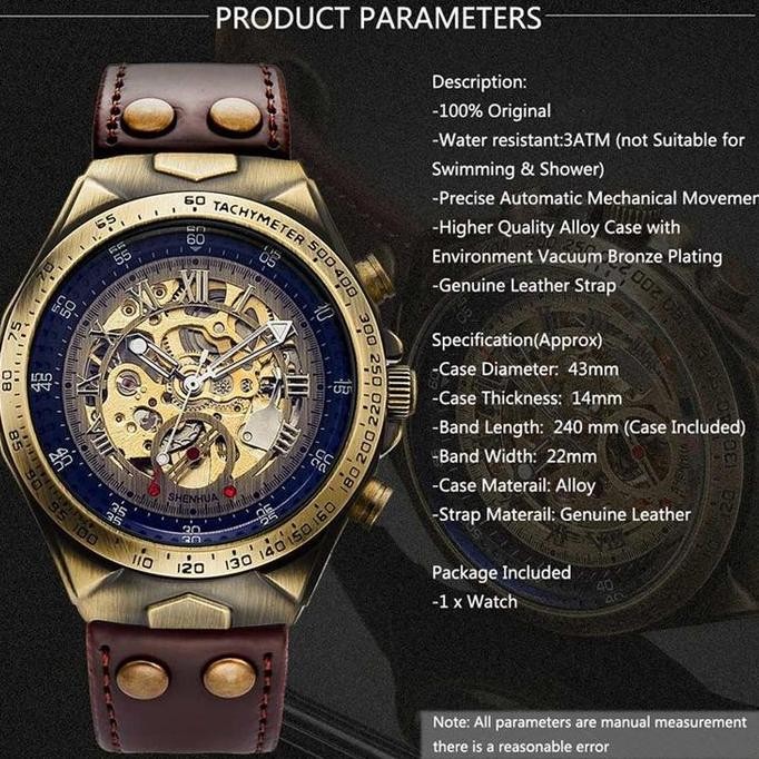 Grosir Fngeen A275 Otomatis Jam Tangan Pria Anti Air Original 100% Elegan Mewah Tali Kulit Mekanis  