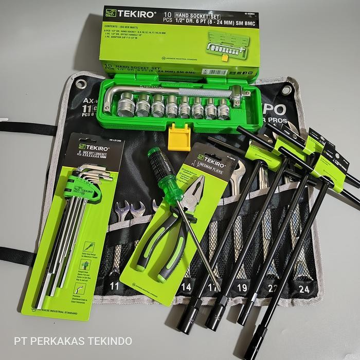 Tekiro Paket Kunci Toolkit Tekiro 1 Set Lengkap Dengan Kunci Bengkel Murah Dan Alat Perkakas Kunci M