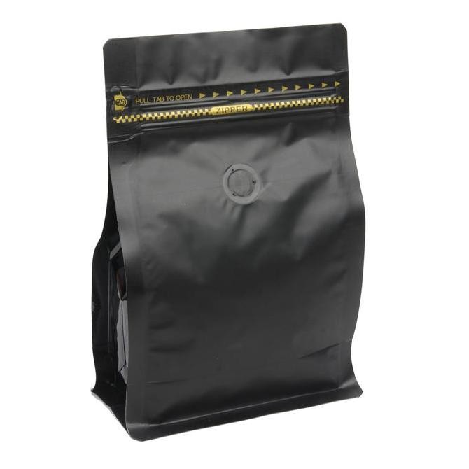 

Produk Baru!! Kemasan kopi Flat bottom box pouch zipper valve coffee bag 250g x25pcs