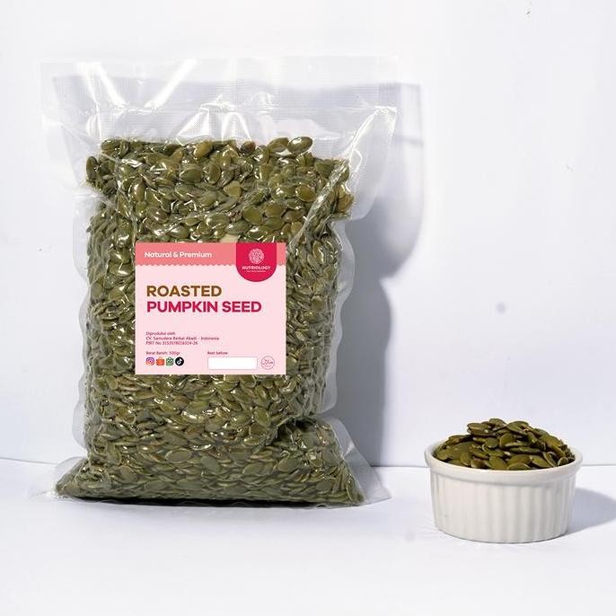 

PUMPKIN SEED PANGGANG 500 GR KUACI BIJI LABU ROASTED NATURAL PREMIUM TERMURAH