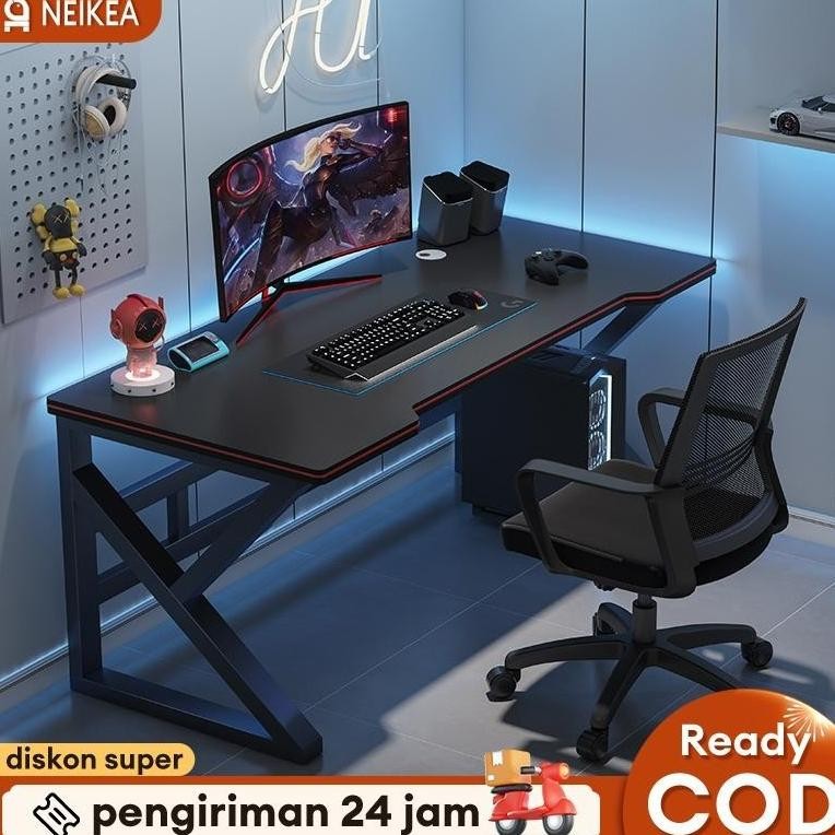 Meja Gaming Minimalis Meja Belajar Meja Komputer Meja PC  140cm Meja Komputer Laptop