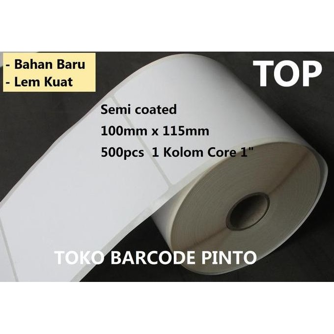 

new 100x115mm 1line 500pcs gap core 1" semi coated,label stiker bare