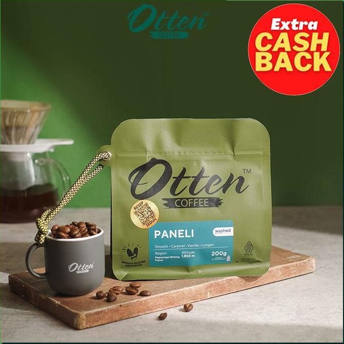 

KOPI ARABICA PAPUA PANELI 200G - BIJI / BUBUK KOPI OTTEN COFFEE TERMURAH