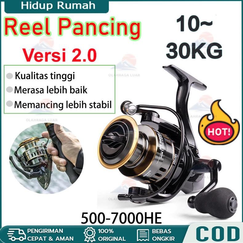 READY STOK (Jakarta+In Stock)reel pancing Metal HE500mini - 7000 10kg drag reel pancing murah kuat c