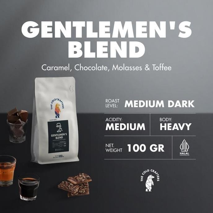 

GENTLEMEN'S BLEND ESPRESSO ARABICA BIJI KOPI ROASTED BEANS 100GR TERMURAH