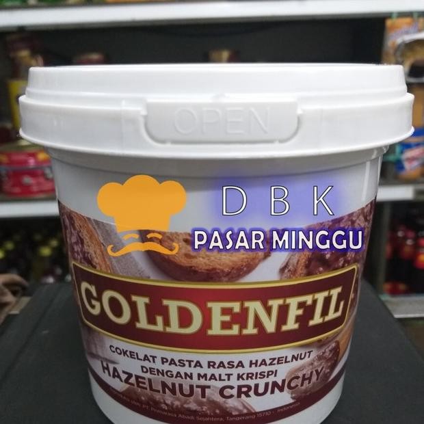 

Produk Baru!! goldenfil hazelnut crunchy 1kg selai hazelnut dengan malt gurih