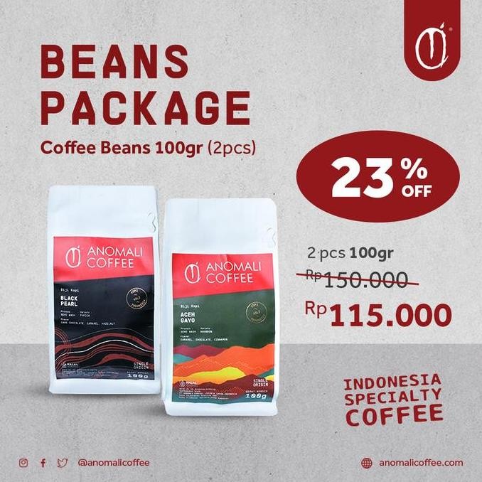 

ANOMALI COFFEE PAKET BIJI KOPI INDONESIA - 2PCK TERMURAH