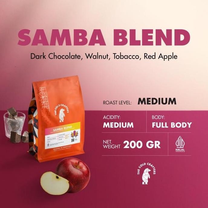 

SAMBA BLEND ARABICA COFFEE ARABIKA BIJI KOPI BUBUK GRADE 1 200GR TERMURAH