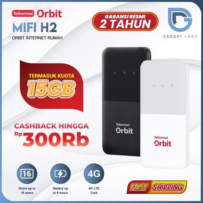 TERMURAH - Telkomsel Orbit Mifi H2 | Huawei E5586 Modem Wifi Mifi Portable Telkomsel - Free Kouta