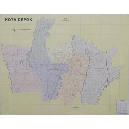 

ready stock Peta Kota Depok (Lipat)