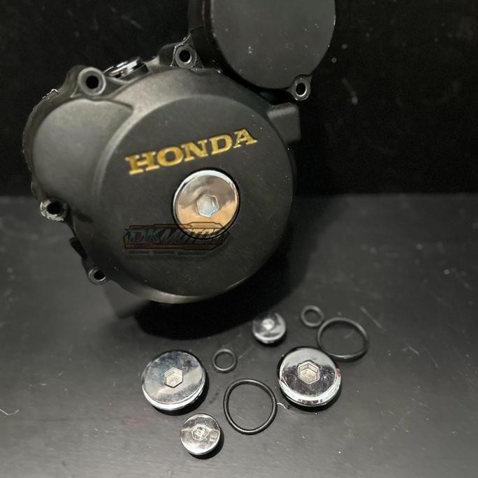 Promo Tutup Koin Bak Magnet Crom Chrome Megapro GL CB Tiger Supra Grand COD