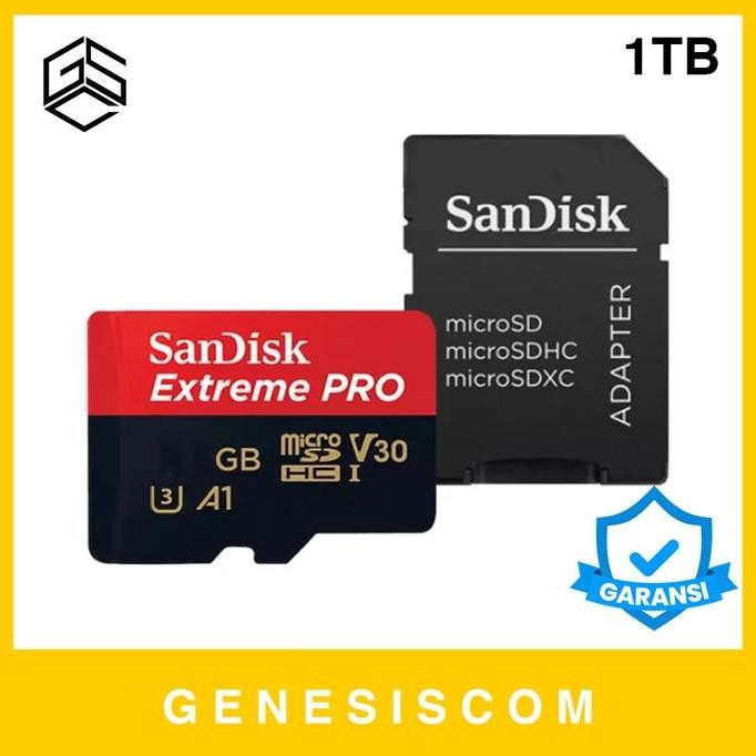 TERMURAH - Micro SD SANDISK Extreme Pro 1TB A2 SDXC 200MB/s V30 U3 4K Card Mikro ORI