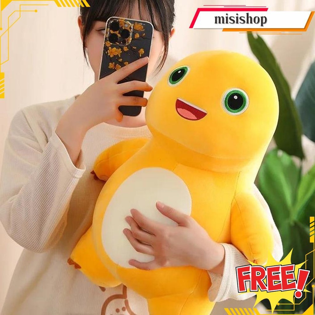 Boneka Gemoi - Boneka Dinosaurus Naloong - Boneka Naloong Lucu Dan Imut - Boneka Halus Sni Original 