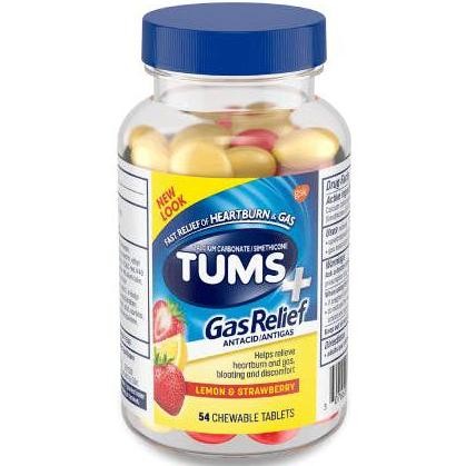 

TERLARIS - Tums | Gas Relief | Permen | Lemon & Strawberry 54 Tablets