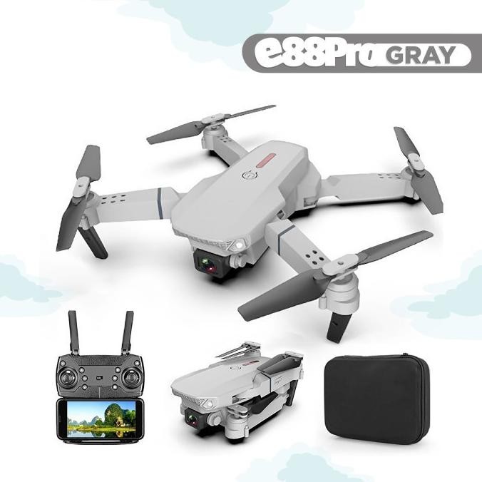 Drone E88pro 4K UltraHD camera Foldable Drone Lipat Single Camera