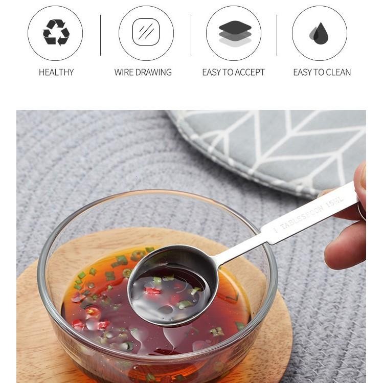 Sendok Takar Stainless 8In1 Set Ukur Measuring Spoon Cup Cups Spoons 8 In 1