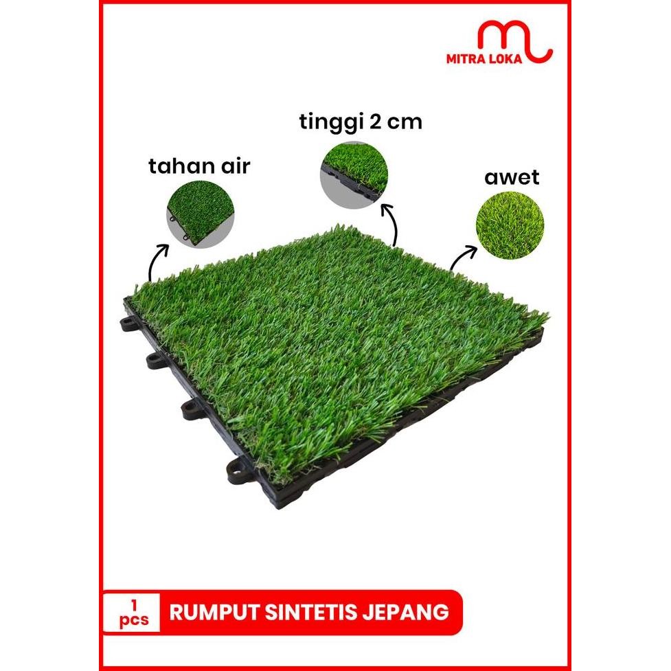 Promo Mitra Loka Ubin Rumput Sintetis Garden Jepang Dan Swiss Indoor Outdoor COD