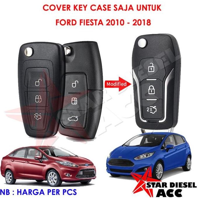 BEBAS ONGKIR - COVER KEY FORD FIESTA FORD FIESTA MODEL BARU RUMAH KUNCI REMOTE