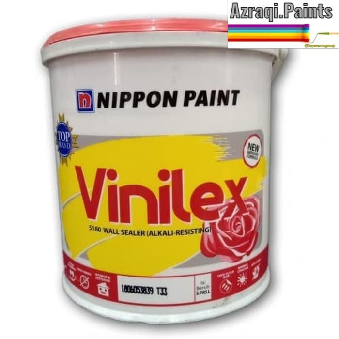 Vinilex 5180 Wall Sealer Alkali Resisting (4 Kg) / Cat Dasar Alkali Sealer Tembok Nippon Paint