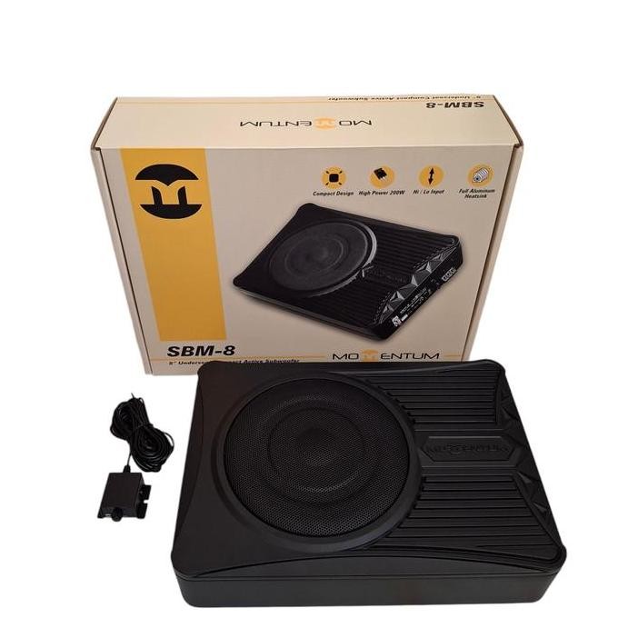 Subwoofer kolong momentum sbm-8 subwoofer aktif momentum sbm8  8 inch
