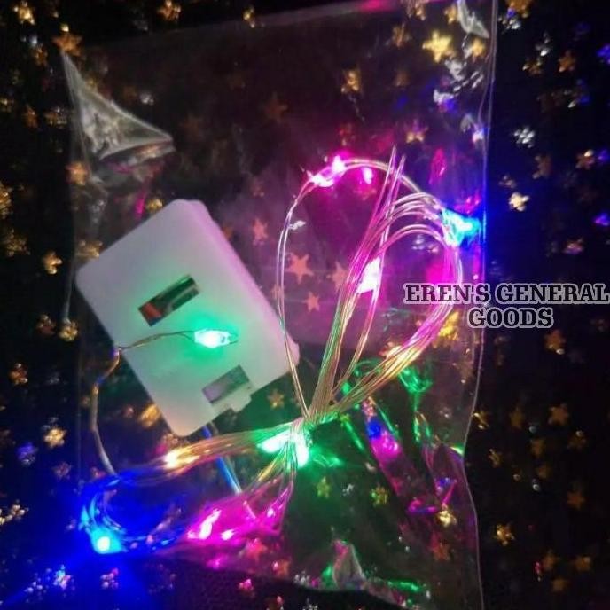 Promo TERMURAH Lampu Tumbler 1 Meter Warna Warni LED Lamp FREE Baterai COD