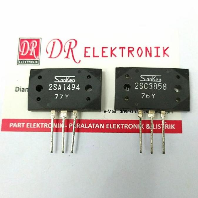 Satu set Transistor Final SANKEN ORI SUPER 2SA1494 2SC3858 A1494 C3858