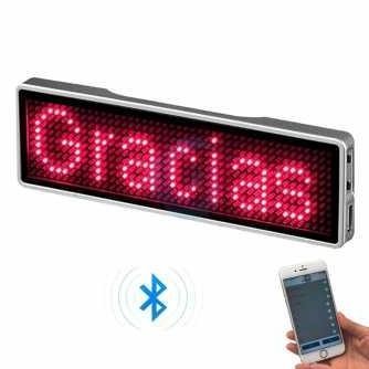 

Name Tag LED Mini Board Portable with Bluetooth 230 mAh - NB1144