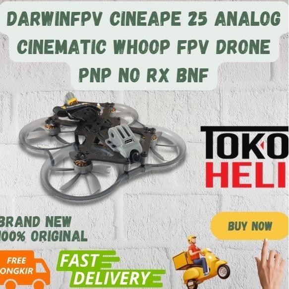 DarwinFPV CineApe 25 Analog Cinematic Whoop FPV Drone PNP No RX BNF