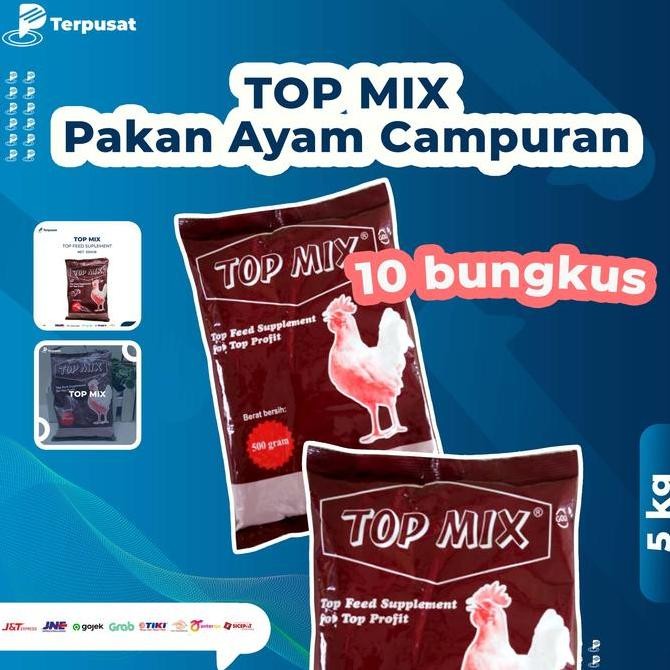 Per 10 bungkus TOP MIX CAMPURAN PAKAN AYAM