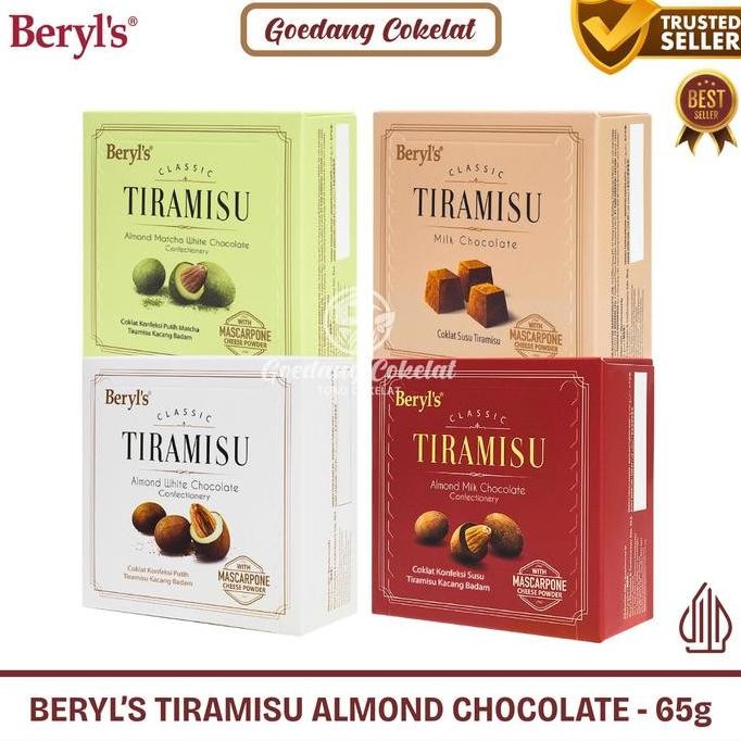 

Ready stok Terlaris Beryl's Classic Tiramisu Almond Green Tea Milk White Chocolate 65g Beryls Coklat Cokelat Malaysia Termurah