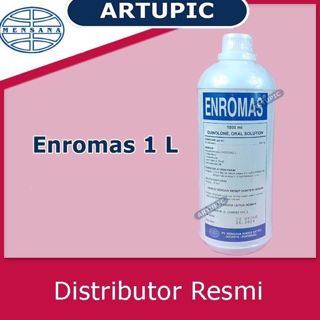Enromas 1 Liter Obat Ayam Diare CRD Snot Cholera Diare Pilek Mycoplasm