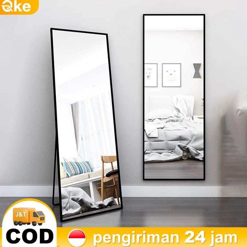 Standing Mirror Full Body Cermin Full Body Cermin Dinding Bingkai Cermin Hias Gantung Aesthetic Cerm