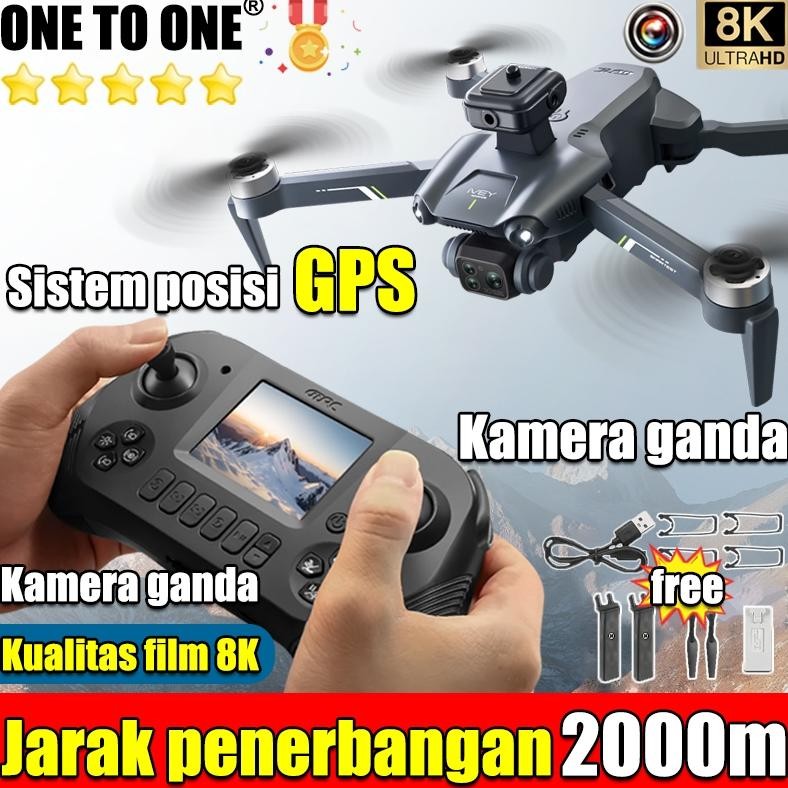 Pemula belajar dalam satu detikKKRC Drone E88pro Kamera Ganda 4K HD Tambahkan 3 baterai Penghindaran