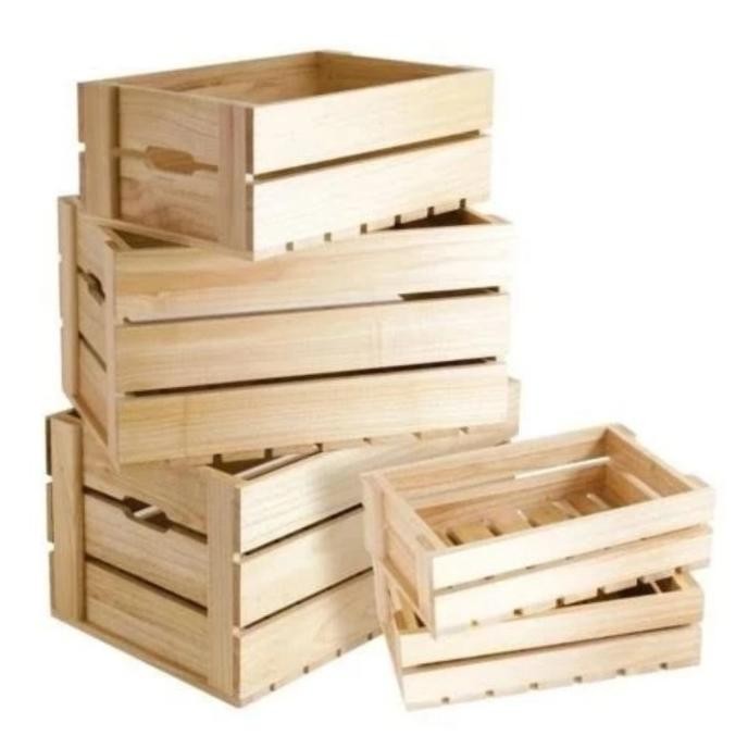 

Li34 Ad-56 Paking Kayu Tambahan Pelindung Paket / Packing Peti Kayu Palet Size Small Berkualitas