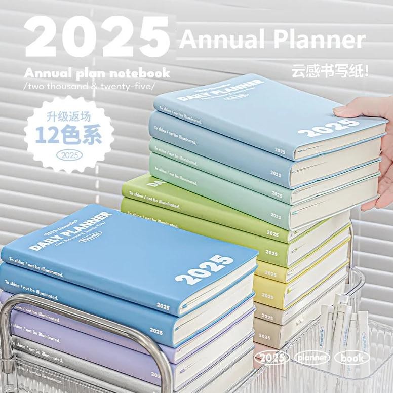 

Planwith Agenda 2025 Annual Planner Day Plan Week Notebook Month Plan Kawaii Calendar Memo Schedule Book Efficiency Manual Check