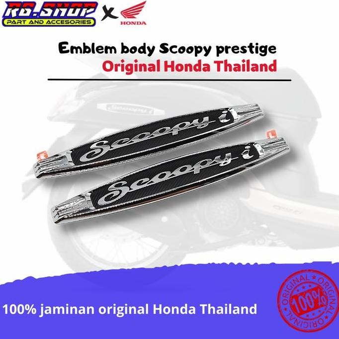 EMBLEM BODY SCOOPY I PRESTIGE ALL SERIES ORIGINAL HONDA THAILAND